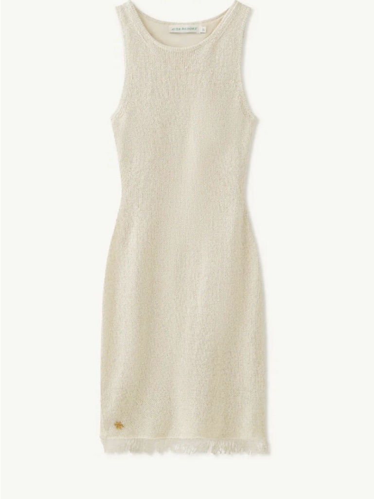 Natalia Mini Dress - Ivory Sequin